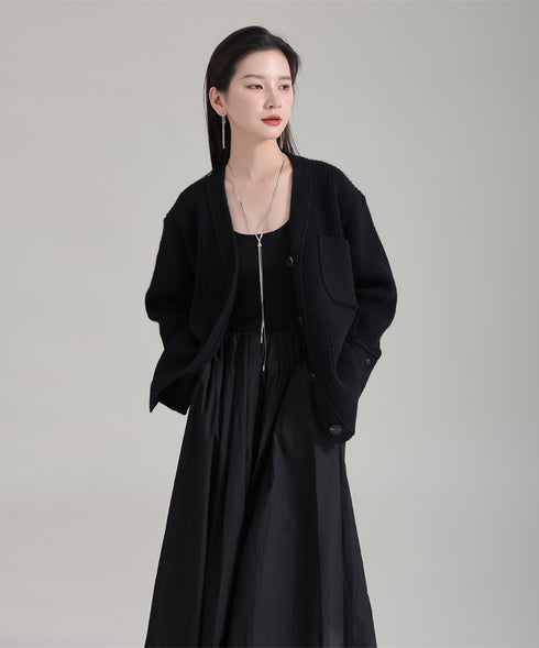Rib Knit Cardigan